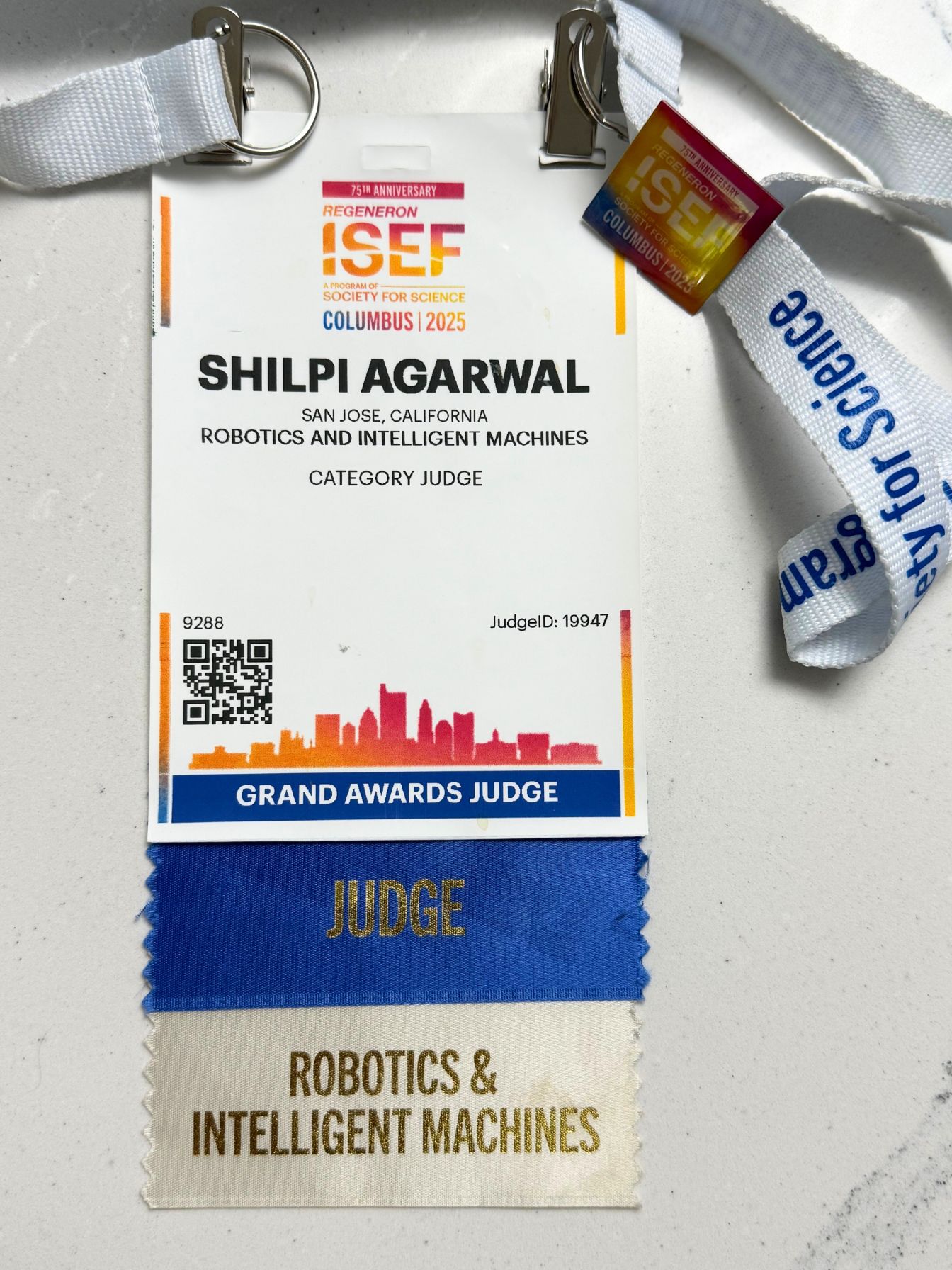 International Science and Engineering Fair 2025 Shilpi Agarwal Grand Judge