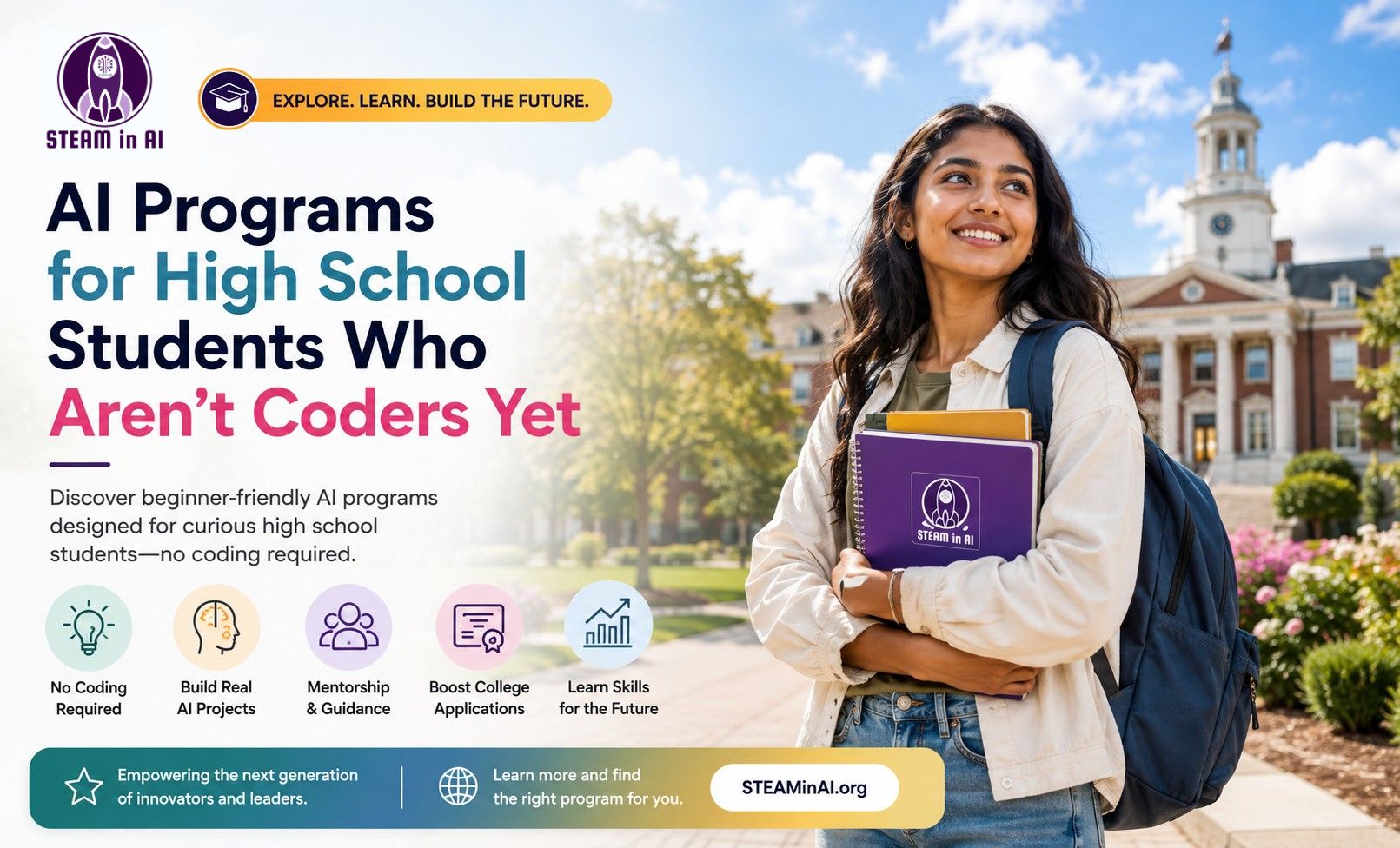 AI Program For High School Students Who Aren't Coders Yet STEAM in AI Insights