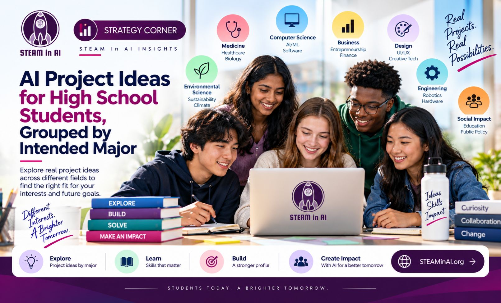 AI Project Ideas for High School Students for Every College Major STEAM in AI Insights