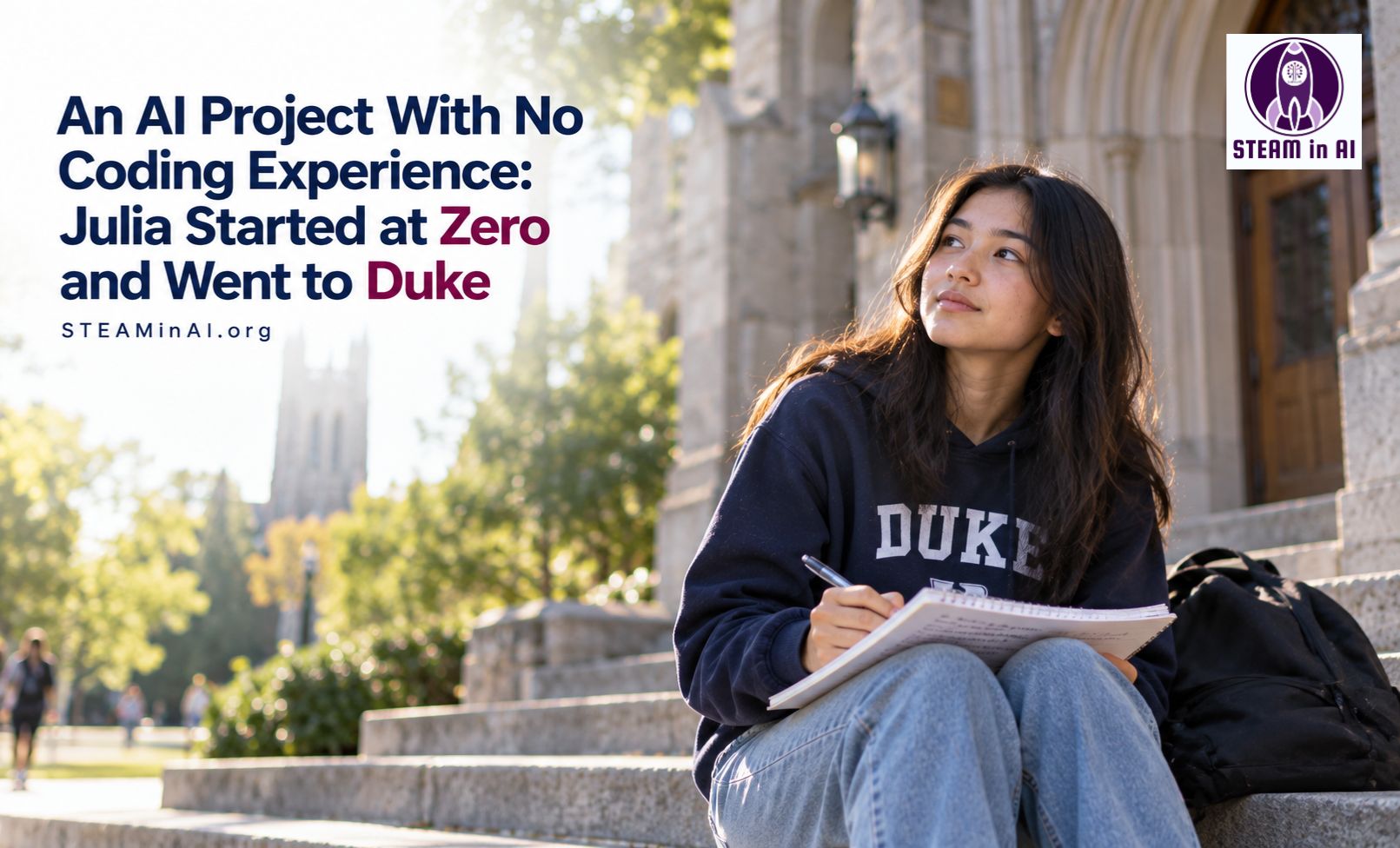 AI Project with no coding experience that landed Duke University Admit